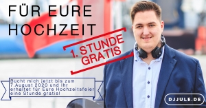 Ich schenke Dir eine Stunde für Deinen Hochzeits DJ in Hamburg